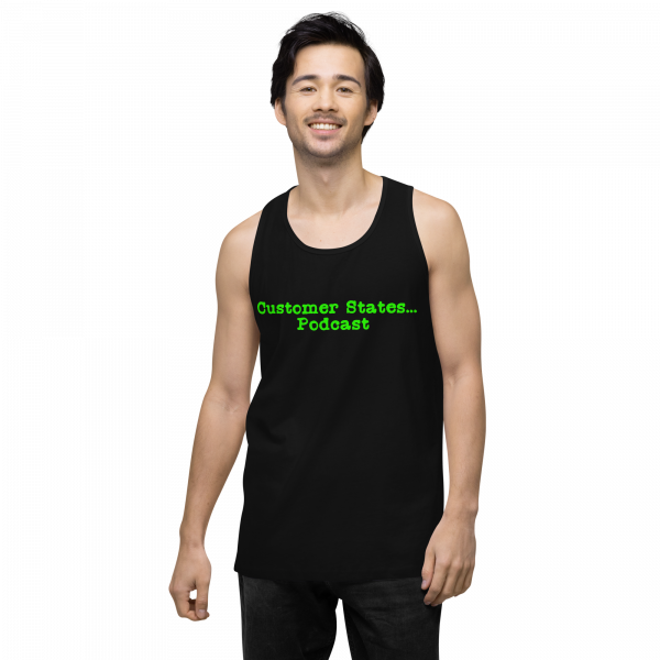 Men’s premium Customer States Podcast tank top - Image 2