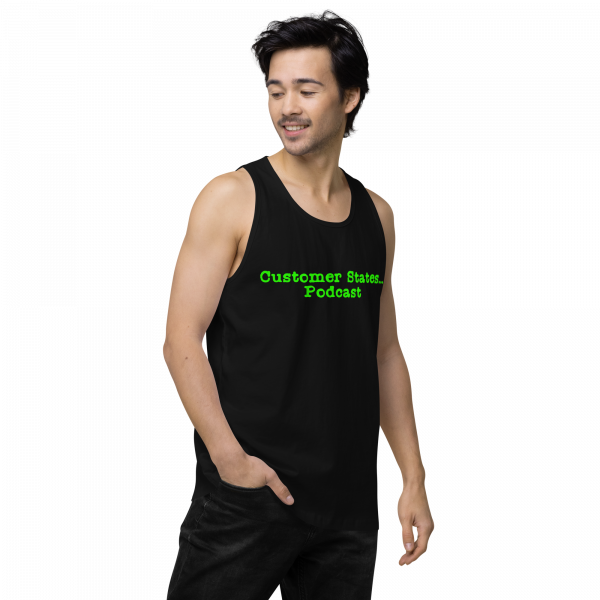 Men’s premium Customer States Podcast tank top - Image 3