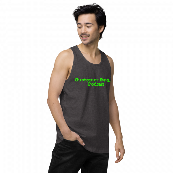 Men’s premium Customer States Podcast tank top - Image 11