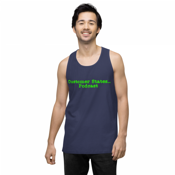 Men’s premium Customer States Podcast tank top - Image 14