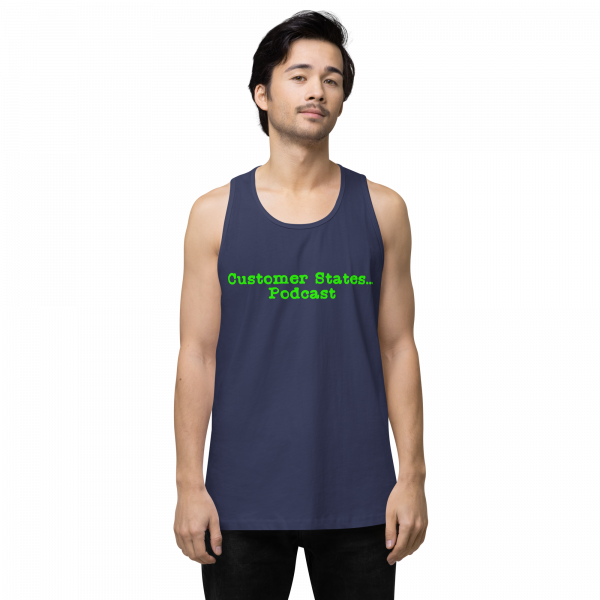 Men’s premium Customer States Podcast tank top - Image 13