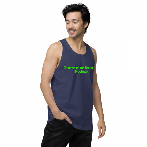 Men’s premium Customer States Podcast tank top - Image 15