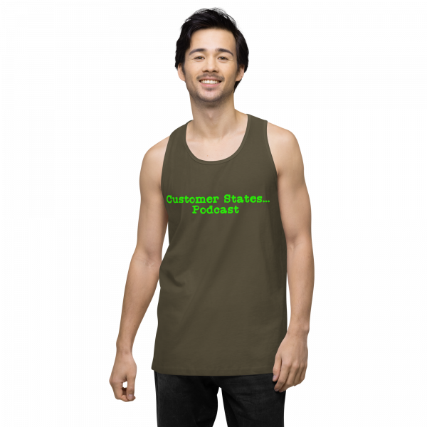 Men’s premium Customer States Podcast tank top - Image 18