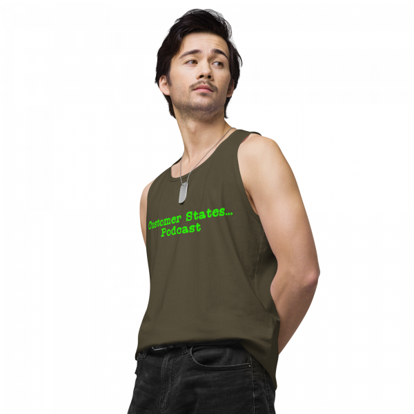 Men’s premium Customer States Podcast tank top - Image 20