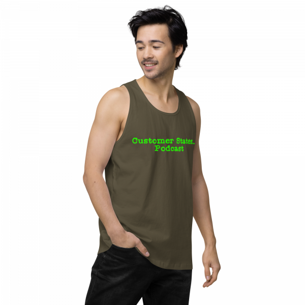 Men’s premium Customer States Podcast tank top - Image 19