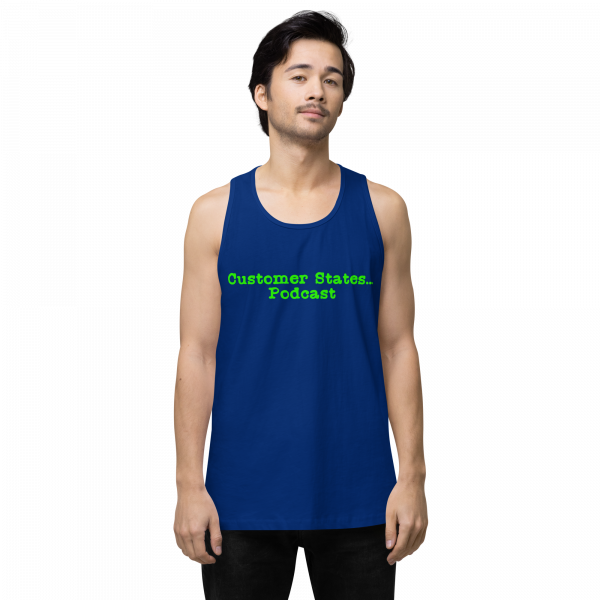 Men’s premium Customer States Podcast tank top - Image 5