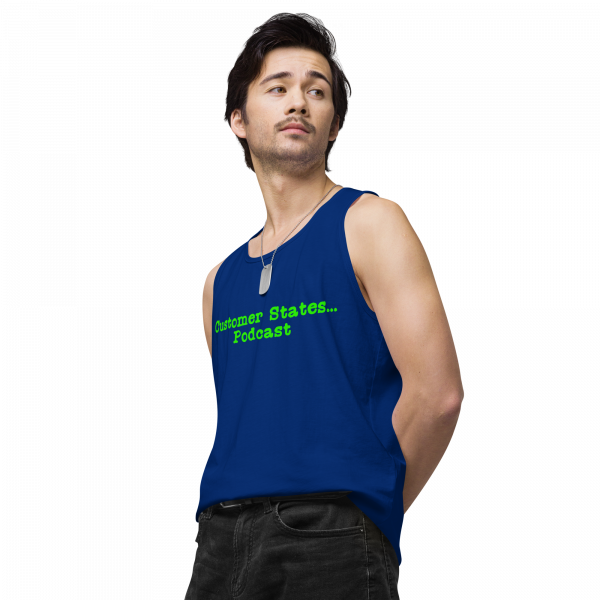 Men’s premium Customer States Podcast tank top - Image 8