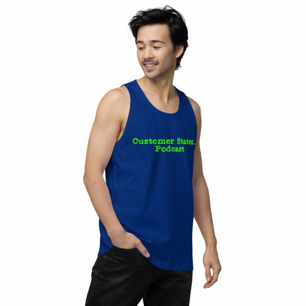 Men’s premium Customer States Podcast tank top - Image 7