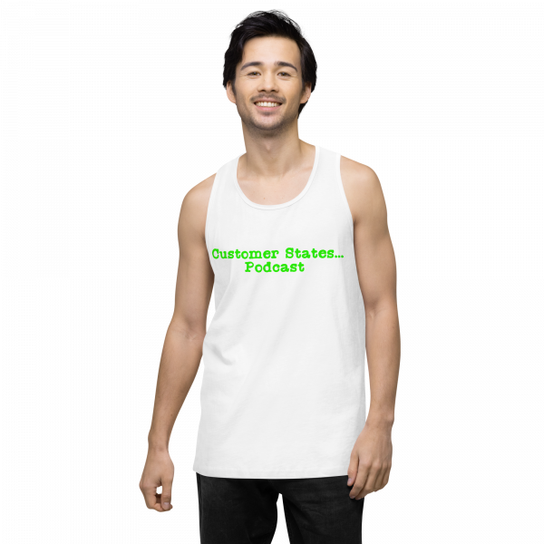 Men’s premium Customer States Podcast tank top - Image 26